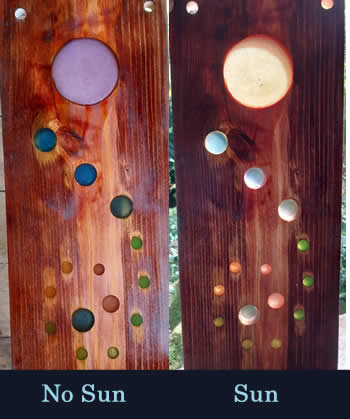Epoxy and wood Sun Catcher | Island Art Bocas